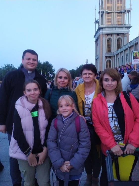 Nasza delegacja na nocnym czuwaniu w Licheniu